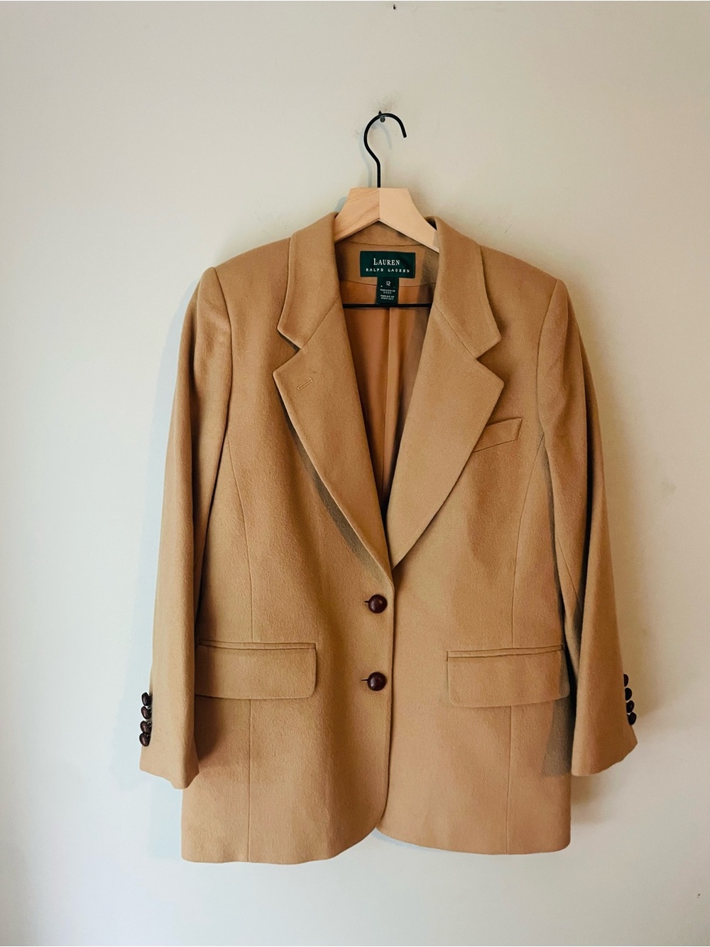 Lauren Ralph Lauren Women's Camel Blazer Coat RARE